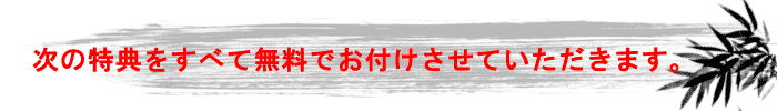 特典一覧